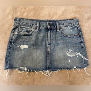 NEW Polo Ralph Lauren Vintage Mini Denim Skirt Size 28